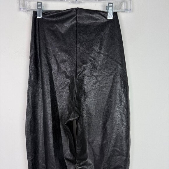 Commando Faux Leather Flare Leggings Hi-Rise Black Size Medium M EUC - Picture 11 of 13